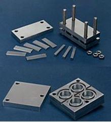 Precision metal machining components including plates